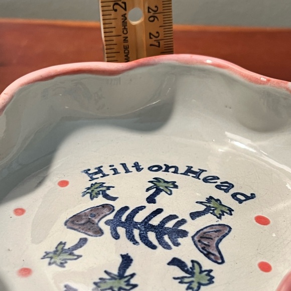 Louisville Stoneware pottery Hilton Head Island trinket dish bowl - Picture 7 of 9